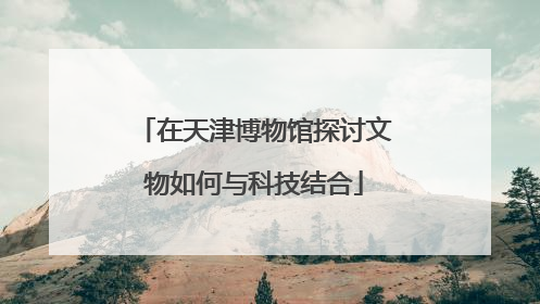 在天津博物馆探讨文物如何与科技结合